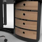 Escritorio de oficina de diseño con cajones hecho en Italia, Milazzo Viadurini