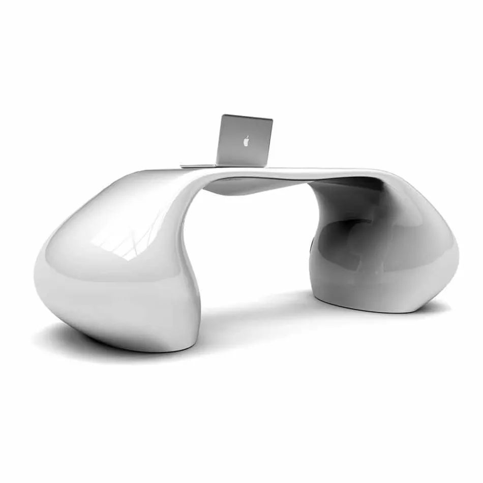 Escritorio de oficina de diseño moderno hecho en Italia, Telese Viadurini