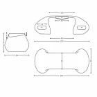 Escritorio de oficina de diseño moderno hecho en Italia, Telese Viadurini