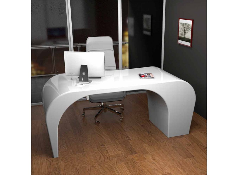 Moderno escritorio de oficina hecho en Italia, Miglianico. Viadurini