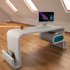 Escritorio de diseño moderno Flex Made in Italy Viadurini