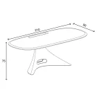 Escritorio Karim Rashid en resina - Smania Viadurini