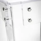 Escritorio de plexiglás transparente Diseño moderno Made in Italy - Vichy Viadurini
