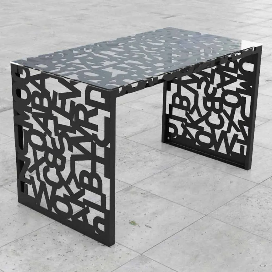 Escritorio Kattedra Letters &quot;Una cascada&quot; 120x65x75 Mabele Viadurini