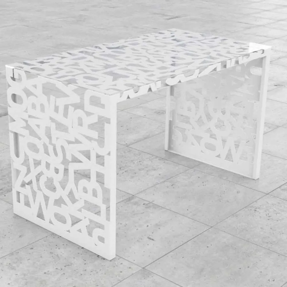 Escritorio Kattedra Letters &quot;Una cascada&quot; 120x65x75 Mabele Viadurini