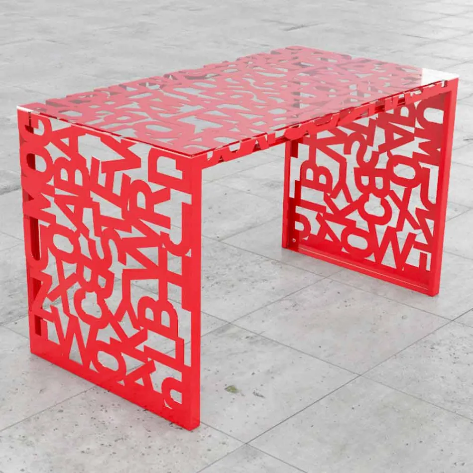 Escritorio Kattedra Letters &quot;Una cascada&quot; 120x65x75 Mabele Viadurini