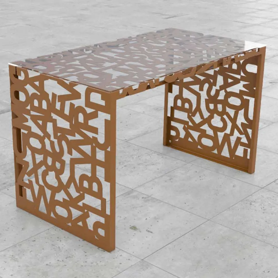 Escritorio Kattedra Letters &quot;Una cascada&quot; 120x65x75 Mabele Viadurini