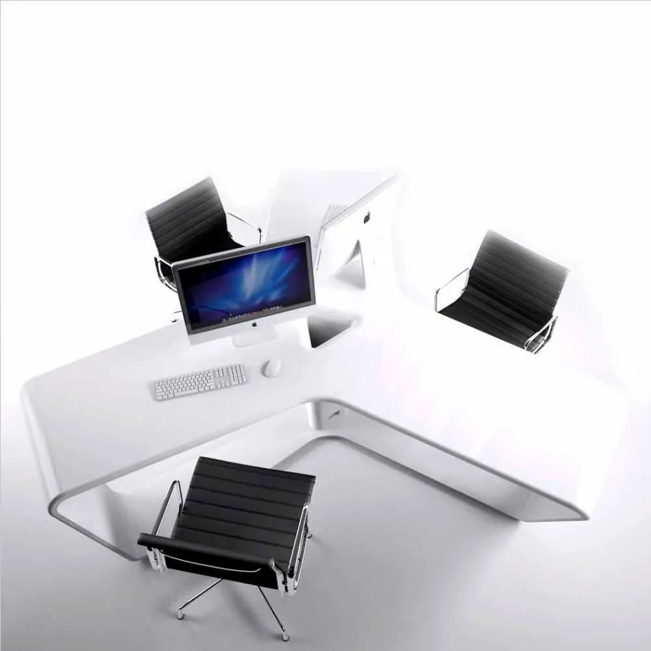 Escritorio de oficina multi estación, diseño moderno, Ta3le Viadurini