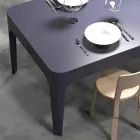 Escritorio / mesa de comedor rectangular, diseño moderno, Merlot Viadurini