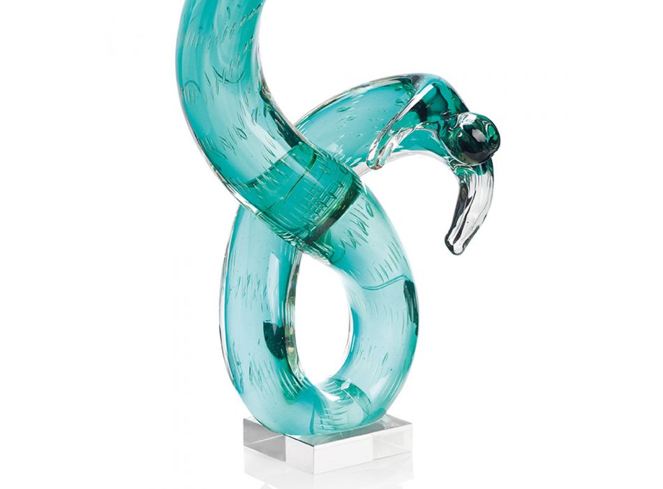 Escultura de adorno de cristal de colores - Cardone Viadurini
