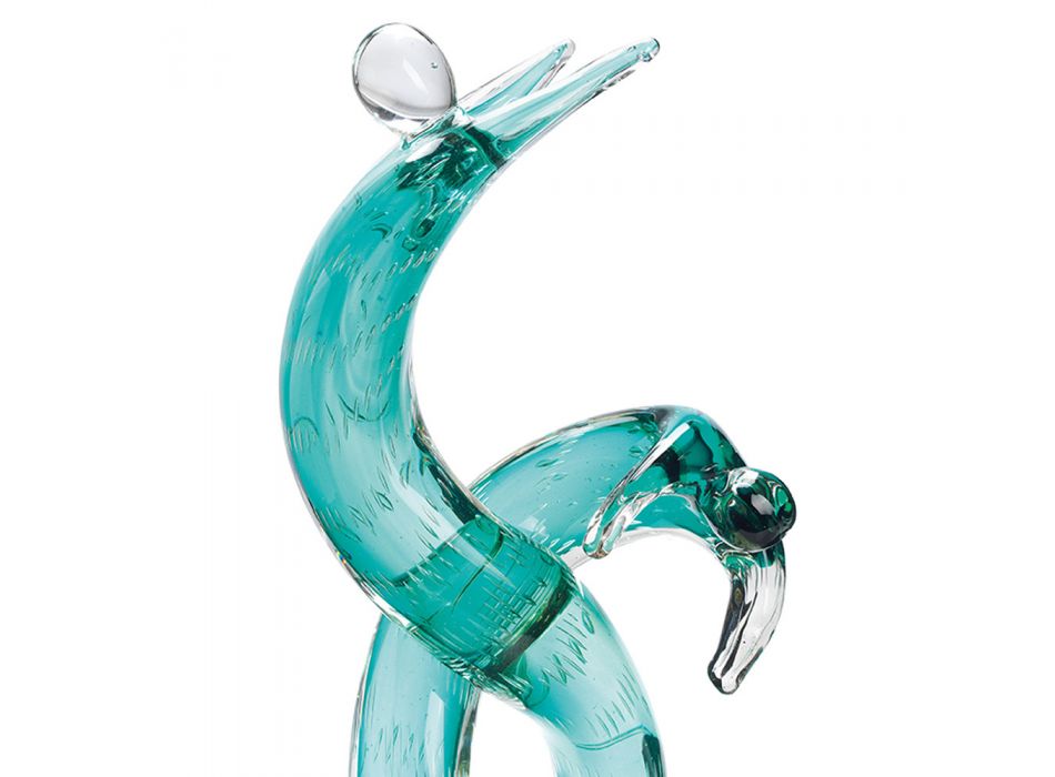 Escultura de adorno de cristal de colores - Cardone Viadurini