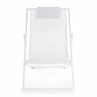 Tumbona de exterior en aluminio con asiento en Textilene, 4 piezas - Kailua Viadurini
