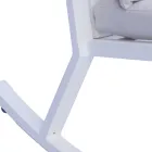 Mecedora de aluminio para exterior con cojín acolchado - Brontolo Viadurini