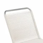 Silla de exterior de diseño blanco en acero y PVC Made in Italy - Madagascar Viadurini