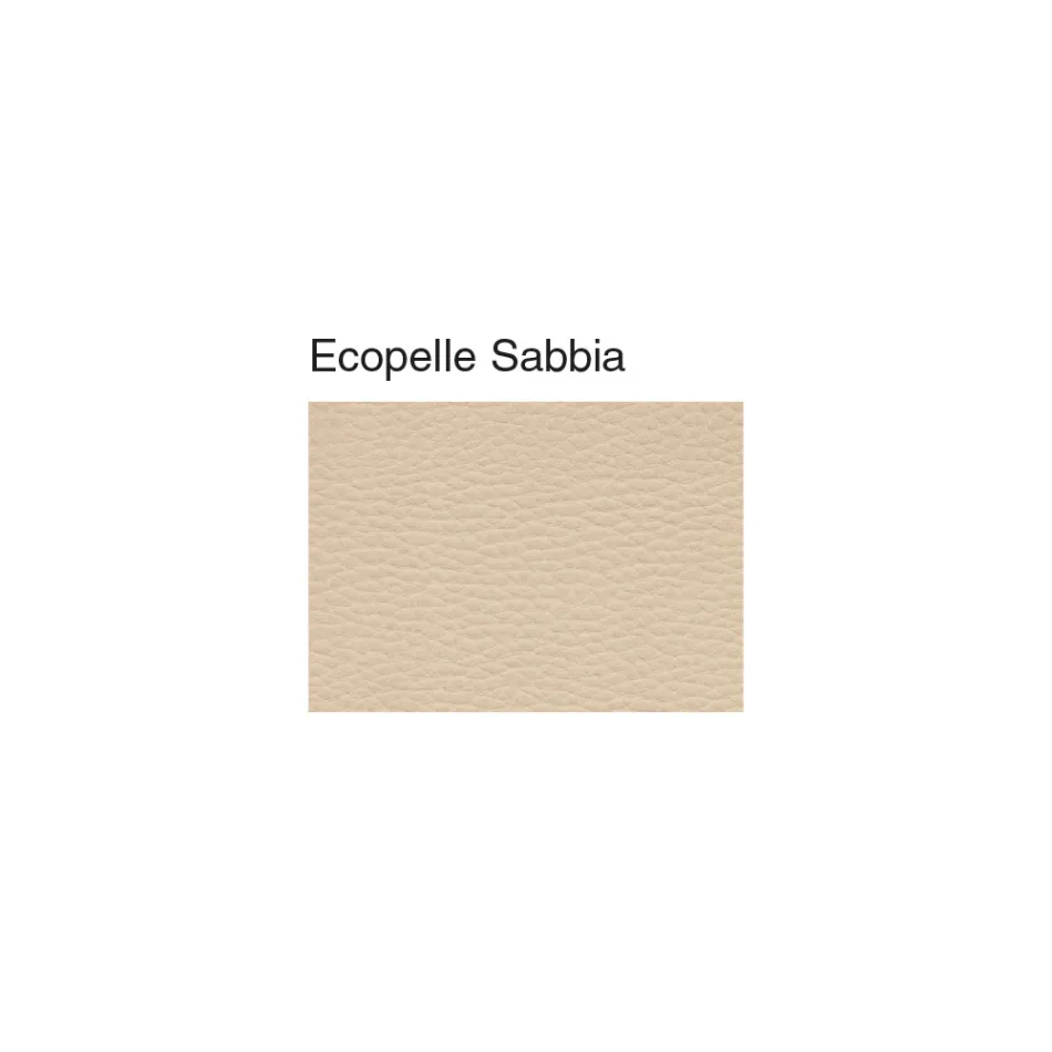 Silla Clásica en Madera de Haya con Respaldo Decorado y Ecopiel - Milissa Viadurini