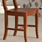 Silla clásica de madera maciza de haya de diseño italiano - Baptiste Viadurini
