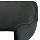 Silla con Apoyabrazos Totalmente Tapizada y Patas de Acero - Ravenna Viadurini