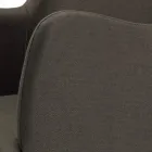 Silla con Reposabrazos con Patas de Madera y Asiento Acolchado Made in Italy - Bari Viadurini