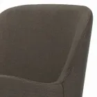 Silla con Reposabrazos con Patas de Madera y Asiento Acolchado Made in Italy - Bari Viadurini