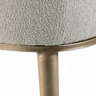 Silla con Reposabrazos con Asiento Tapizado y Patas de Acero Made in Italy - Ascoli Viadurini