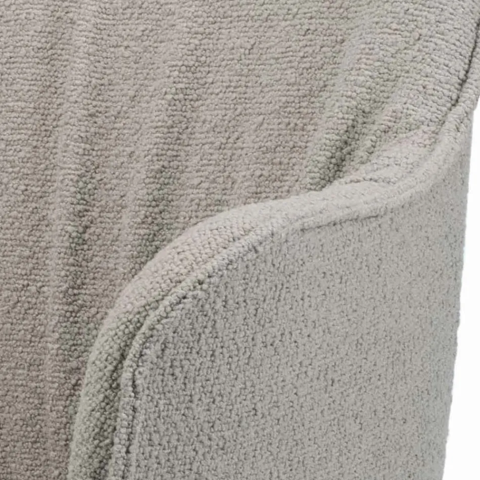 Silla con Reposabrazos con Asiento Tapizado y Patas de Acero Made in Italy - Ascoli Viadurini