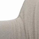 Silla con Reposabrazos con Asiento Tapizado y Patas de Acero Made in Italy - Ascoli Viadurini