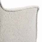 Silla con Reposabrazos con Asiento Tapizado y Patas de Acero Made in Italy - Ascoli Viadurini