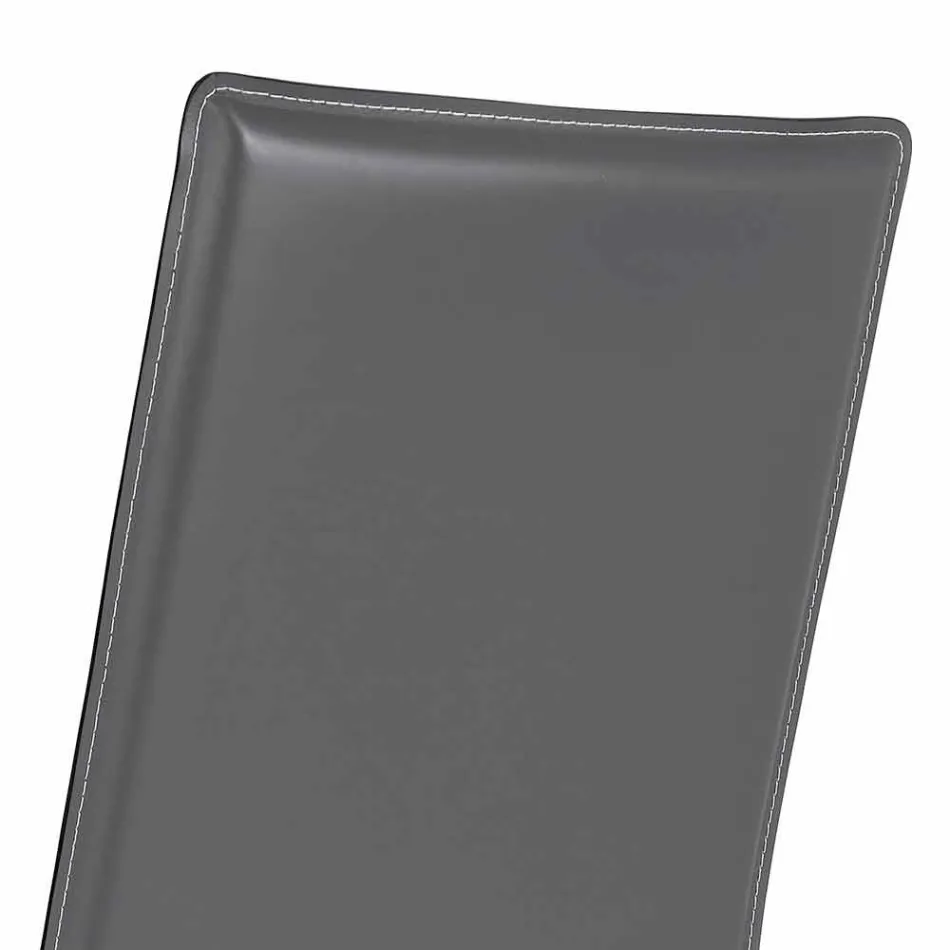 Silla con respaldo alto Becca de diseño moderno, fabricada en Italia Viadurini