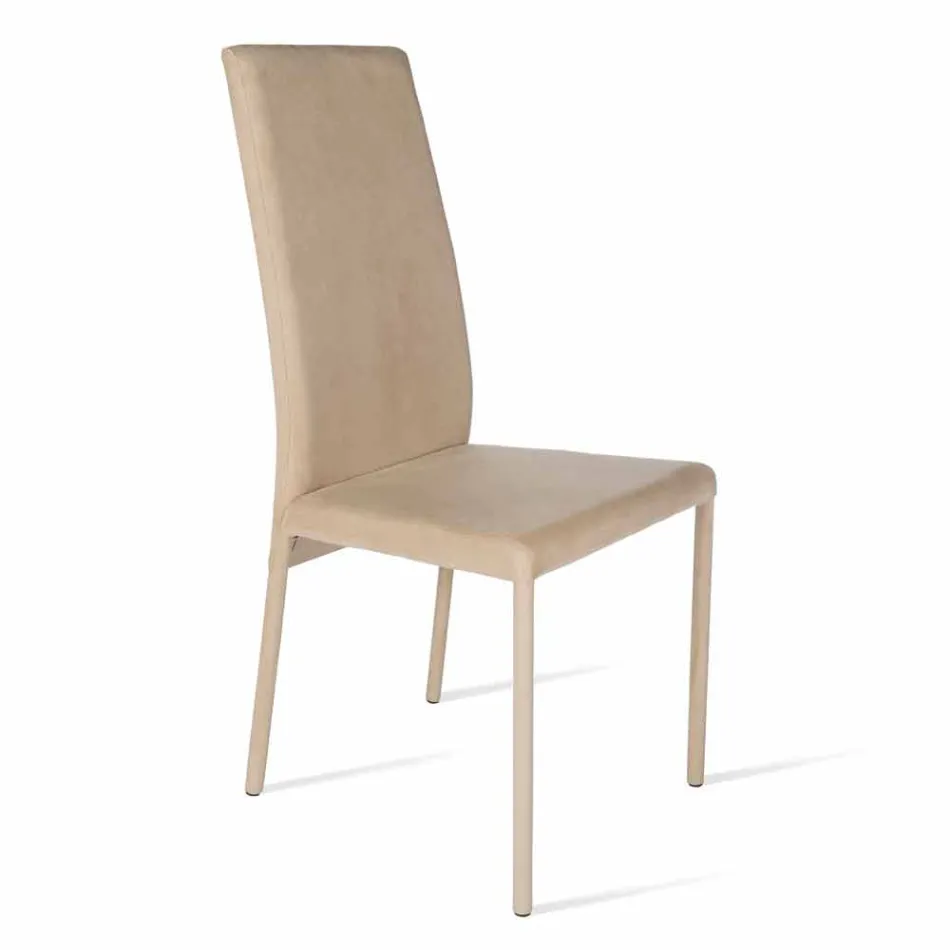 Silla con respaldo alto Becca de diseño moderno, fabricada en Italia Viadurini