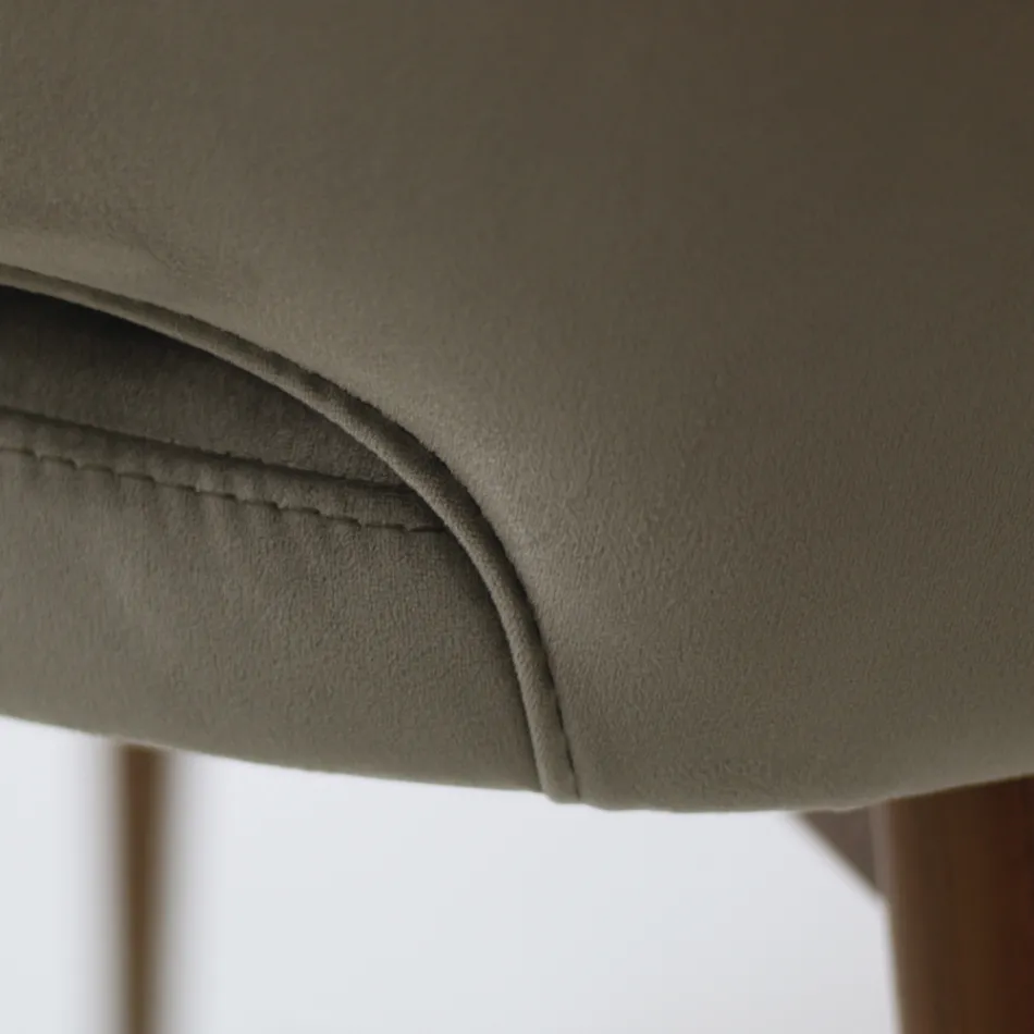 Silla con asiento y respaldo totalmente tapizados Made in Italy - Adria Viadurini