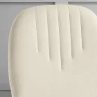 Silla con Asiento Monocasco de Tela y Patas Cónicas Made in Italy - Nezoku Viadurini