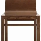 Silla con estructura de fresno y carcasa de roble Made in Italy - Emilia Viadurini