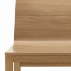 Silla con estructura de fresno y carcasa de roble Made in Italy - Emilia Viadurini
