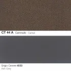 Silla de cocina con reposabrazos en tela y madera Made in Italy - Marchesi Viadurini