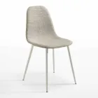 Silla moderna de la cocina del similacrattan del diseño de Cassidy, 4 piezas Viadurini
