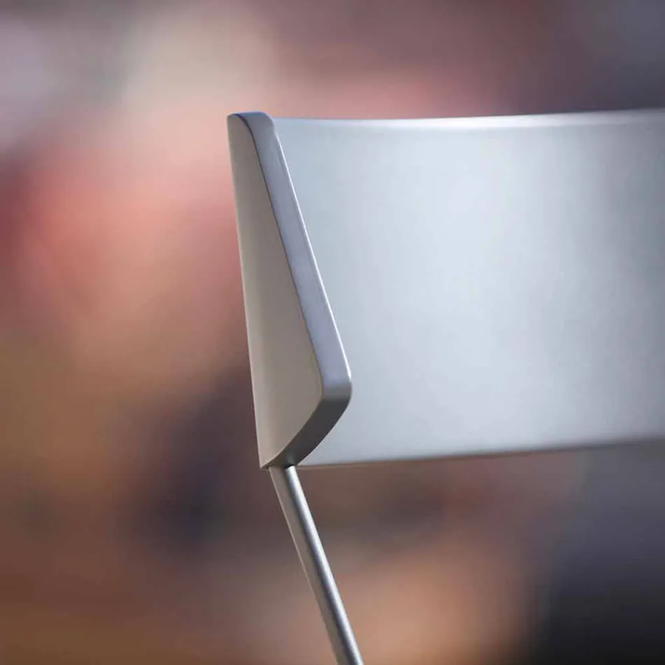 Silla de cocina hecha a mano en madera y acero precioso Made in Italy - Granada Viadurini