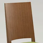 Silla de cocina en madera de haya y asiento en ecopiel Design - Florent Viadurini
