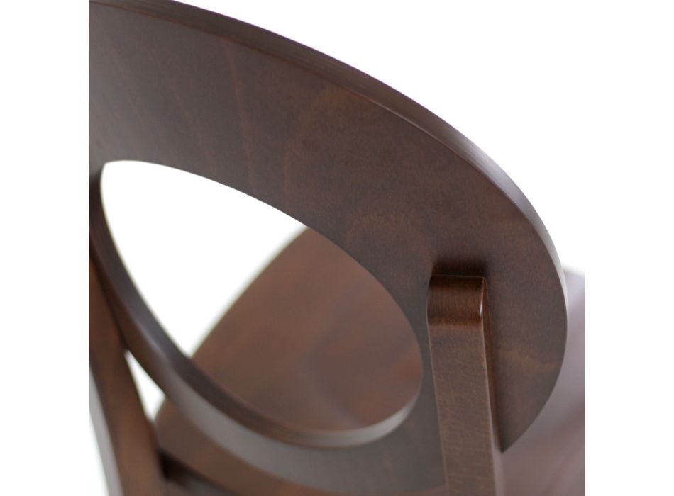 Silla de cocina de diseño italiano de madera maciza de haya - Marrine Viadurini