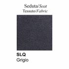 Silla de cocina de tela y metal Made in Italy, 2 piezas - Connubia Sixty Viadurini