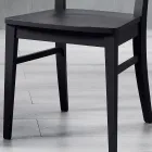 Silla de Cocina de Madera Maciza de Haya Elegante Diseño Italiano - Rosita Viadurini