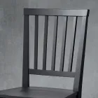 Silla de Cocina de Madera Maciza de Haya Elegante Diseño Italiano - Rosita Viadurini