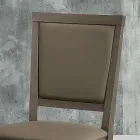 Silla de cocina moderna en diseño de madera y ecopiel Made in Italy - Taver Viadurini