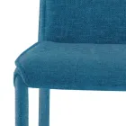 Silla de cocina tapizada en tela Made in Italy 4 piezas - Monnalisa Viadurini