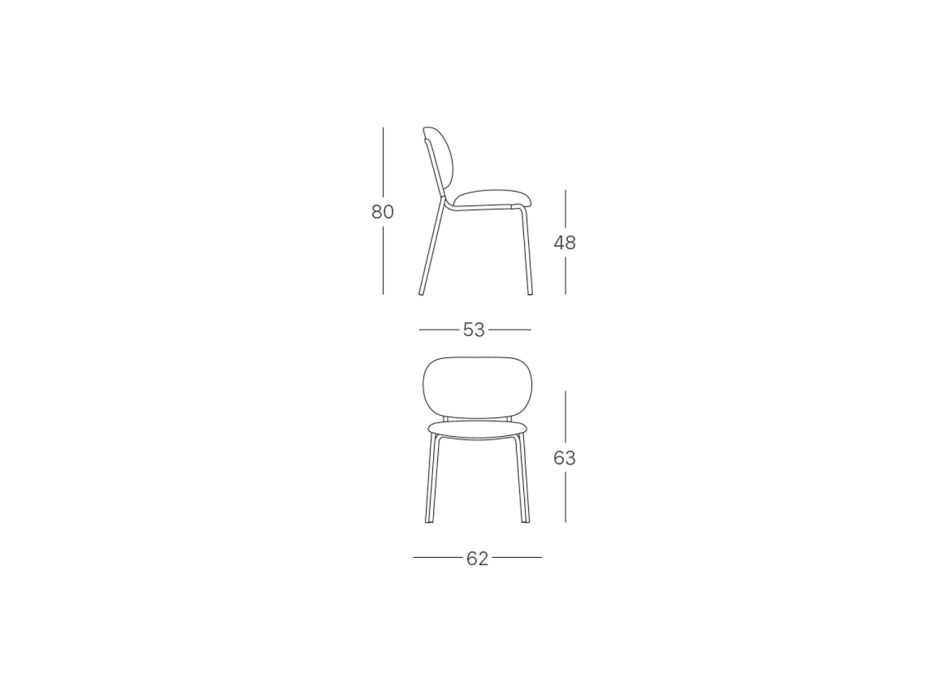 Silla de exterior con asiento y respaldo acolchados Made in Italy - Sisibold Viadurini