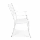 Silla apilable para exteriores en aluminio blanco o antracita, 4 piezas - Ode Viadurini
