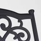 Silla apilable para exteriores en aluminio blanco o antracita, 4 piezas - Ode Viadurini