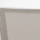 Silla de exterior apilable en aluminio y textileno, Homemotion 4 piezas - Serge Viadurini