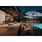 Silla apilable de aluminio para exterior fabricada en Italia, 2 piezas - Shyla Viadurini