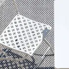 Silla de exterior plegable en acero galvanizado Made in Italy 2 piezas - Selvaggia Viadurini