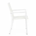 Silla de exterior en aluminio con reposabrazos de Homemotion - Casper Design Viadurini